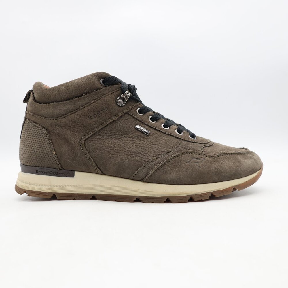 KangaRoos Men's Size EU 42 Sneakers Gray Leather Athletic Shoes Sneakers